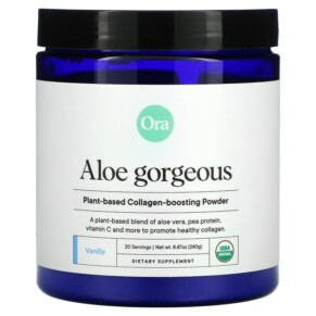 Thực phẩm bổ sung Ora Aloe Gorgeous Plant-Based Collagen-Boosting Powder Vanilla 8.47 oz (240 g) 856720007542