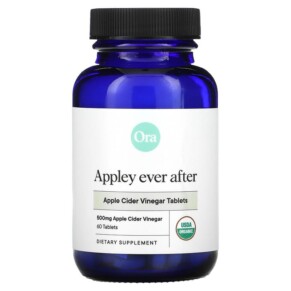 Thực phẩm bổ sung Ora Appley Ever After Apple Cider Vinegar Tablets 500 mg 60 Tablets 856720007412