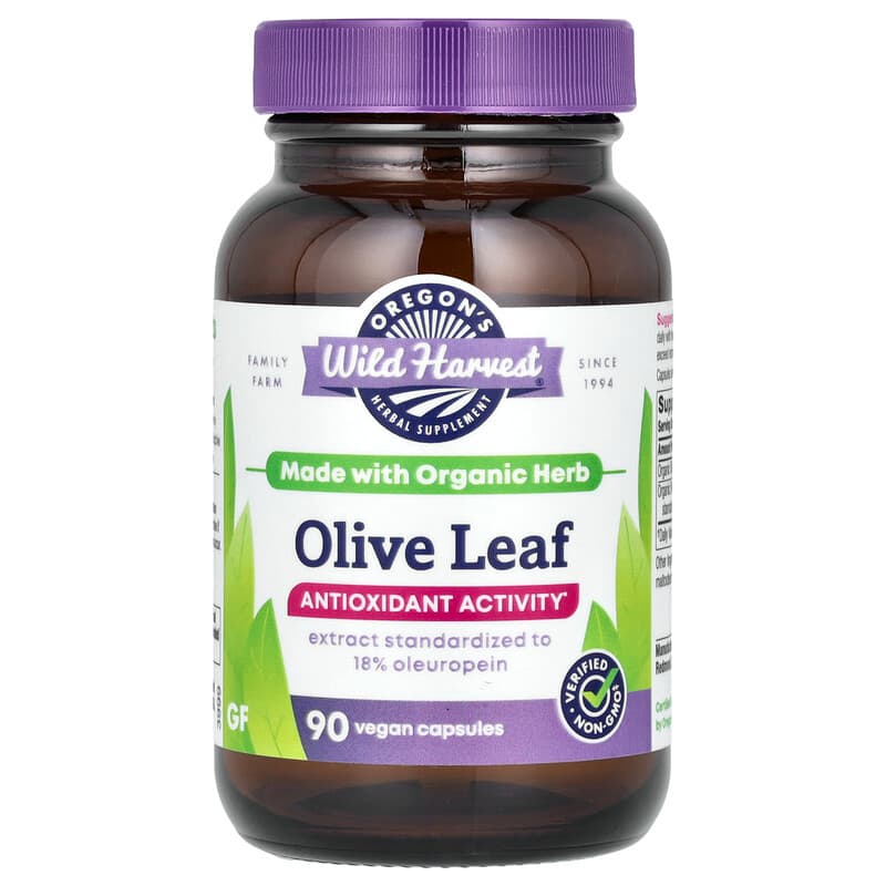 Tinh Chất Lá Olive Oregon's Wild Harvest, 90 viên 10 oregon s wild harvest olive leaf 90 vegan capsules 141108 706195000916