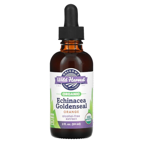 Oregon's Wild Harvest Organic Echinacea Goldenseal Orange 2 fl oz 59 ml 10 oregon s wild harvest organic echinacea goldenseal orange 2 fl oz 59 ml 126439 706195003153