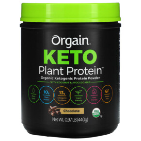 Thực phẩm bổ sung Orgain Keto Organic Plant Protein Powder Chocolate 0.97 lb (440 g) 851770007399