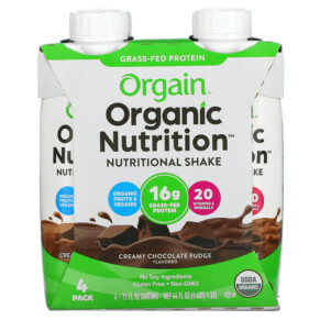 Thực phẩm bổ sung Orgain Organic Nutrition Nutritional Shake Creamy Chocolate Fudge 4 Pack 11 fl oz Each 860547000051