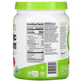 Thành phần vi chất của Orgain Organic Protein Powder Plant Based Vanilla Bean 1.02 lb (462) g 851770003926