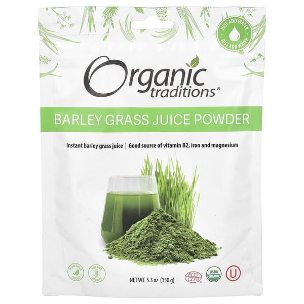 Organic Traditions Barley Grass Juice Powder 5,3 oz 150 g 10 organic traditions barley grass juice powder 5 3 oz 150 g 125420 627733012515