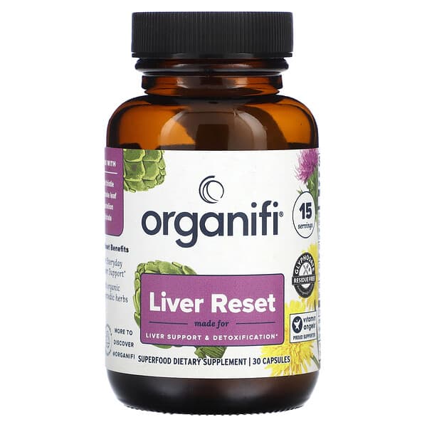 Organifi Liver Reset 30 viên 10 organifi liver reset 30 capsules 126048 850001165082