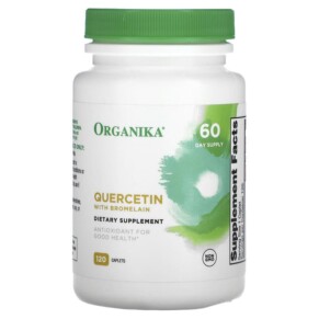 Thực phẩm bổ sung Organika Quercetin with Bromelain 120 Caplets 620365250515