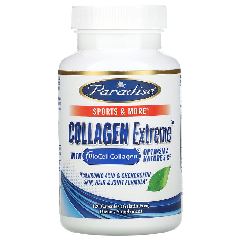 Paradise Herbs Collagen Extreme với BioCell Collagen OptiMSM & Nature's C 120 viên nang 10 paradise herbs collagen extreme with biocell collagen optimsm nature s c 120 capsules 72033 601944778651