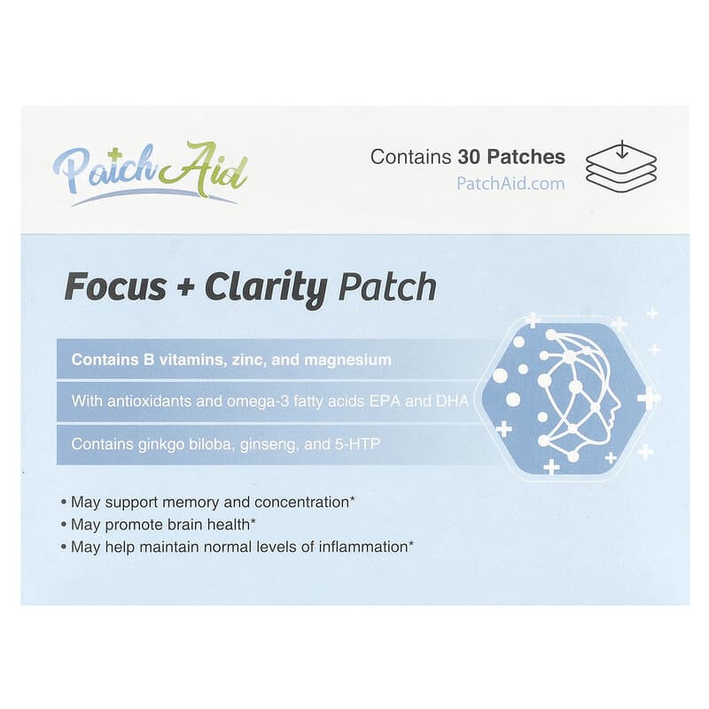 PatchAid, Focus + Clarity Patch, 30 Patches 737669292131