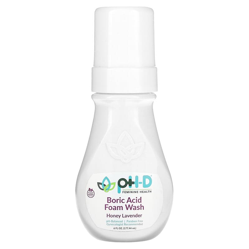 Sữa rửa vùng kín pH-D Boric Acid hương mật ong oải hương 177,44 ml 10 ph d feminine health boric acid foam wash honey lavender 6 fl oz 177 44 ml 132426 349597001398