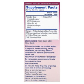 Viên uống probiotics hàng ngày Phillips Colon Health 60 viên 3 Thành phần vi chất của Phillips Colon Health Daily Probiotic 60 Capsules 312843541207