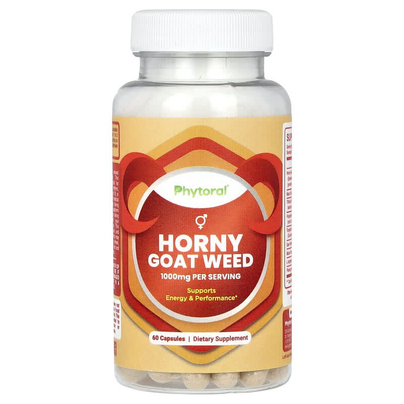 Phytoral, Horny Goat Weed, 1.000 mg, 60 viên (500 mg/viên) 806800250993