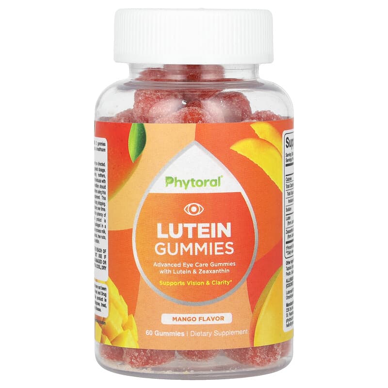 Phytoral, Lutein Gummies, Mango, 60 viên nhai 850019770964