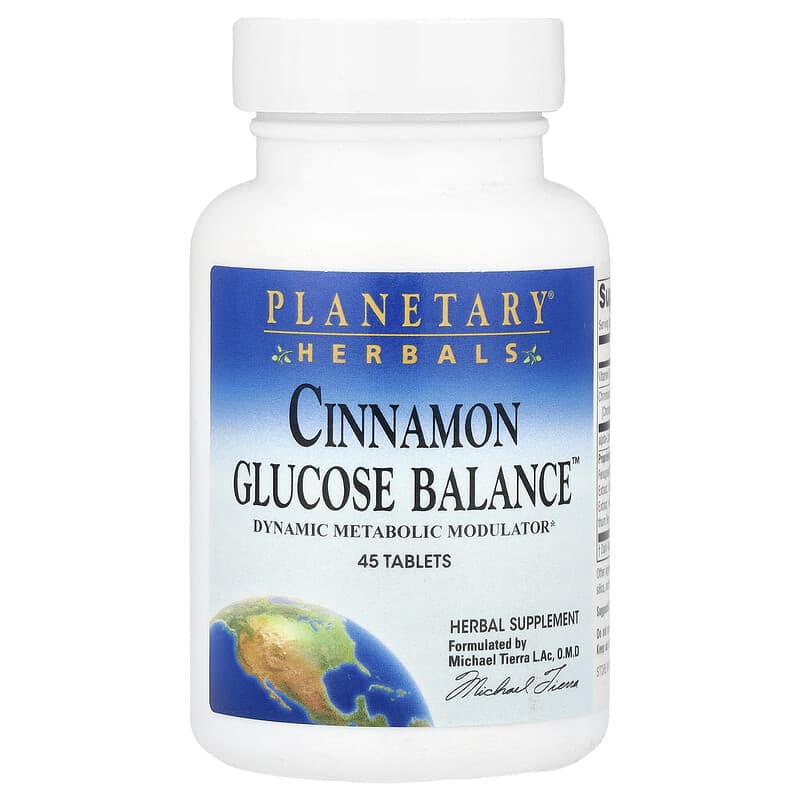 Planetary Herbals, Cinnamon Glucose Balance™, 45 Tablets 021078106111