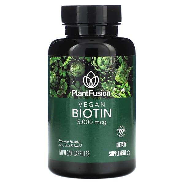PlantFusion Vegan Biotin 5.000 mcg 120 viên 840052400485