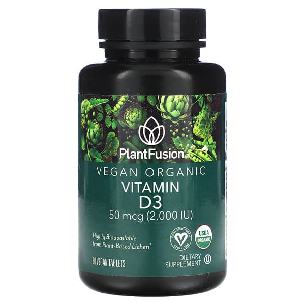 PlantFusion Vitamin D3 50 mcg 2.000 IU 60 viên 840052400553
