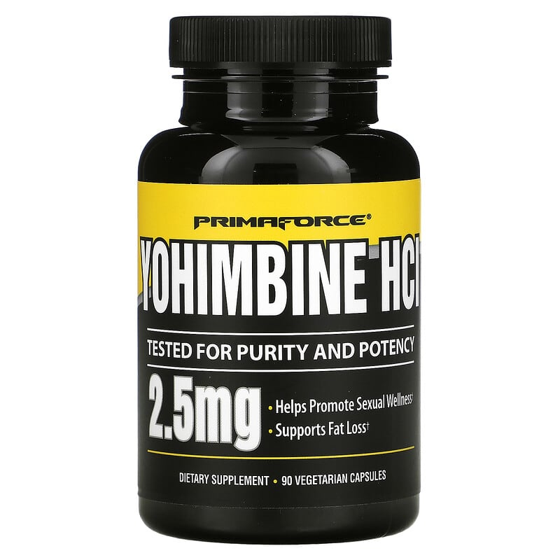Primaforce Yohimbine HCl 2.5 mg 90 viên nang chay 10 primaforce yohimbine hcl 2 5 mg 90 vegetarian capsules 58663 811445020399