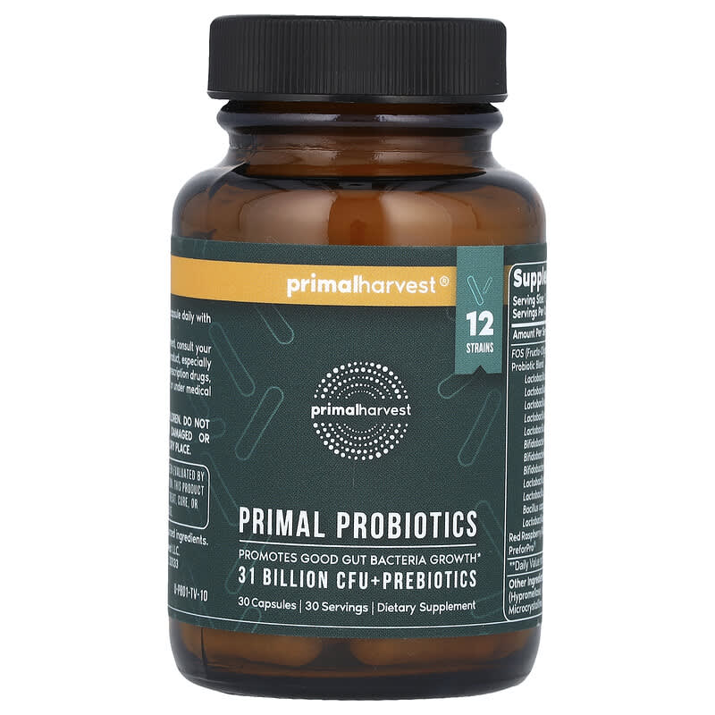 Probiotics Primal Harvest 31 tỷ CFU 30 viên 10 primal harvest primal probiotics 31 billion cfu 30 capsules 137194 860002614847