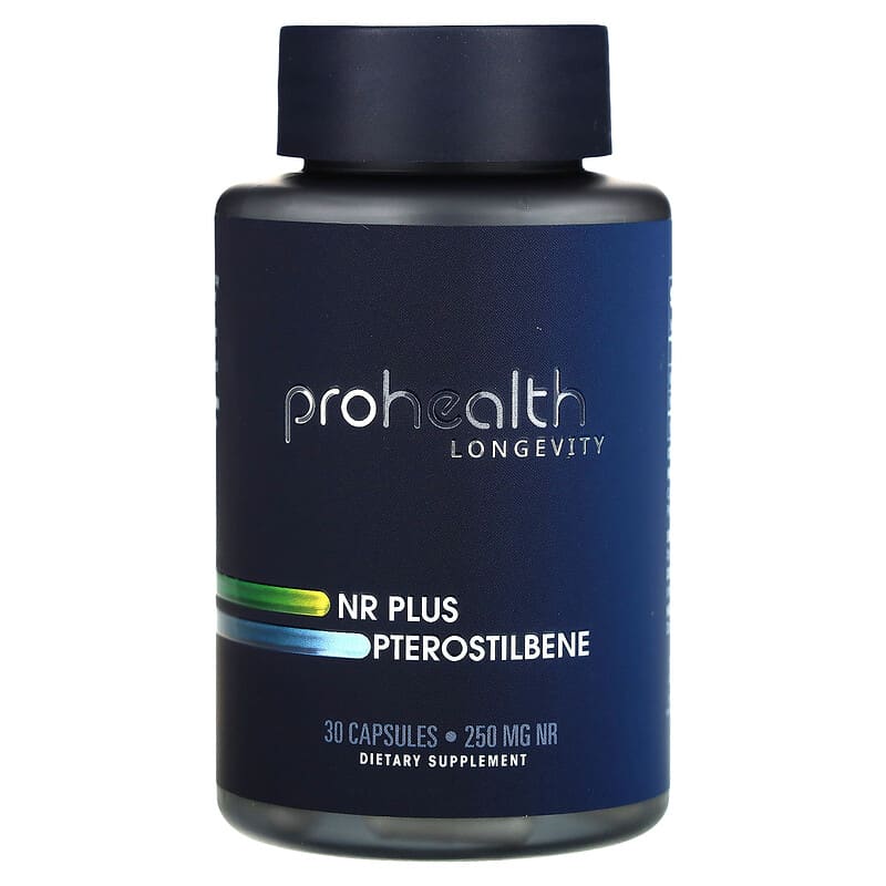 Viên uống ProHealth Longevity NR Plus Pterostilbene 250 mg - 30 viên 10 prohealth longevity nr plus pterostilbene 250 mg 30 capsules 137871 850030779656