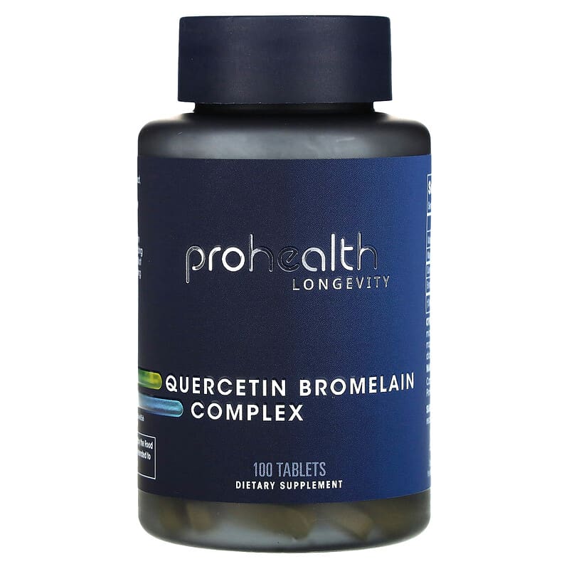 Viên uống Quercetin Bromelain Complex 100 viên ProHealth Longevity 10 prohealth longevity quercetin bromelain complex 100 tablets 137861 850023410818