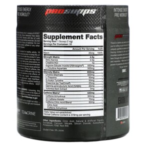 ProSupps Hyde Xtreme Intense Energy Pre Workout vị Bông Tuyết 7.8 oz (222 g) 3 Thành phần vi chất của ProSupps Hyde Xtreme Intense Energy Pre Workout Cotton Candy 7.8 oz (222 g) 818253021754