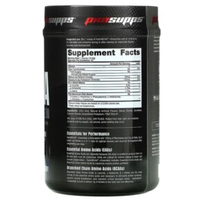 Thành phần vi chất của ProSupps Hydro BCAA +Essentials Blue Raspberry 14.6 oz (414 g) 810034811080