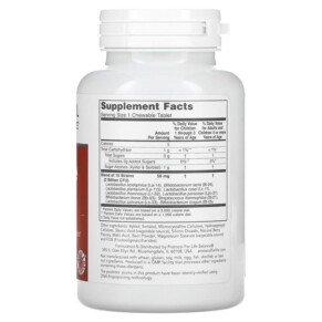 Thành phần vi chất của Protocol for Life Balance Chewable Probiotic For Children and Adults 2 Billion 90 Chewables 707359129368