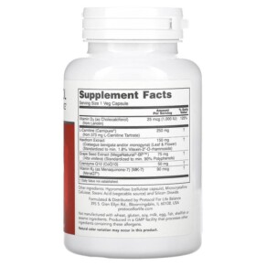 Viên uống Protocol for Life Balance Clinical Cardio-6 90 viên thực vật hỗ trợ sức khỏe tim mạch 3 Thành phần vi chất của Protocol for Life Balance Clinical Cardio-6 90 Veg Capsules 707359133839