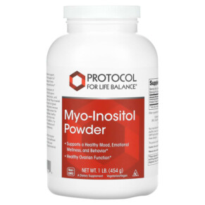Thực phẩm bổ sung Protocol for Life Balance Myo-Inositol Powder 1 lb (454 g) 707359105294