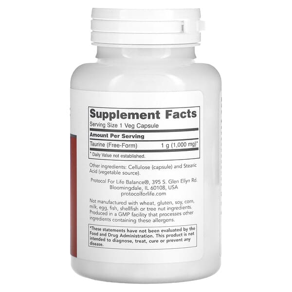 Protocol for Life Balance Taurine 1.000 mg 100 viên 9 Protocol for Life Balance Taurine 1.000 mg 100 viên 707359101425