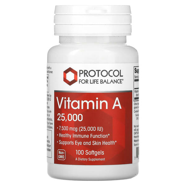 Protocol for Life Balance Vitamin A 7.500 mcg 25.000 IU 100 viên 707359103405