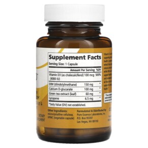 Thành phần vi chất của Pure Essence DIM-D 30 Vegi-Caps 659670261114