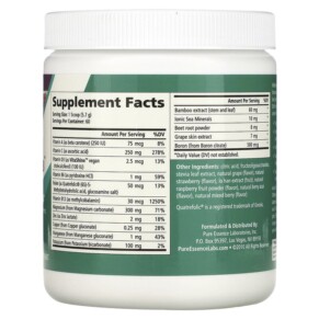 Tinh Chất Pure Essence Ionic-Fizz Magnesium Plus Trái Cây Hỗn Hợp 12.06 oz (342 g) 3 Thành phần vi chất của Pure Essence Ionic-Fizz Magnesium Plus Mixed Berry 12.06 oz (342 g) 659670031090