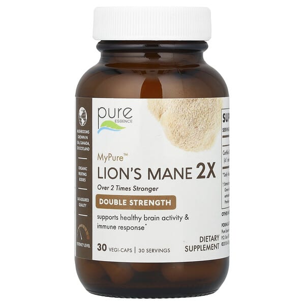 Pure Essence MyPure™ Lion's Mane 2X Double Strength 30 viên 10 pure essence mypure lion s mane 2x double strength 30 vegi caps 128695 659670917011
