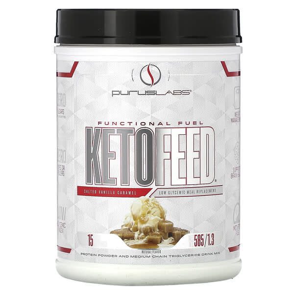 Purus Labs KetoFeed Salted Vanilla Caramel 1,3 lb 585 g 855734002574