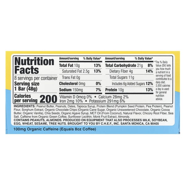 Quantum Energy Square Peanut Butter Dark Chocolate 8 Squares 1,69 oz 48 g 9 Quantum Energy Square Peanut Butter Dark Chocolate 8 Squares 1,69 oz 48 g 853894007484