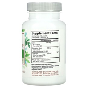 Thành phần vi chất của Quantum Health SuperImmune+ Vegetarian Power Formula 90 Capsules 046985001120