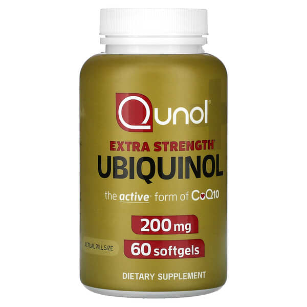 Qunol Extra Strength Ubiquinol 200 mg 60 viên 10 qunol extra strength ubiquinol 200 mg 60 softgels 126278 898440001790