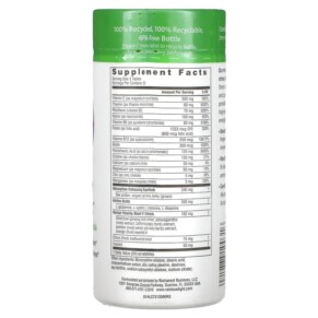 Thành phần vi chất của Rainbow Light Complete B-Complex High Potency Formula 90 Tablets 021888100316