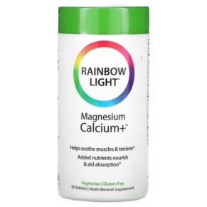 Thực phẩm bổ sung Rainbow Light Magnesium Calcium+ 90 Tablets 021888101016
