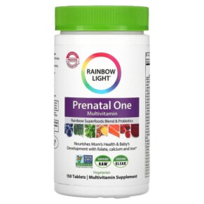 Thực phẩm bổ sung Rainbow Light Prenatal One Multivitamin 150 Tablets 021888109760