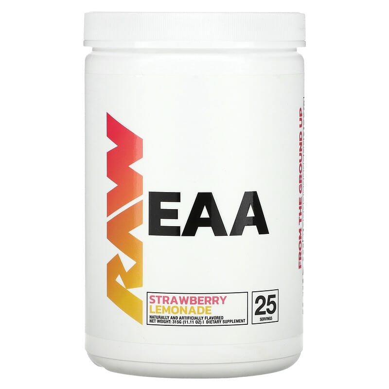 Raw Nutrition, EAA, Strawberry Lemonade, 11,11 oz (315 g) 850039445354
