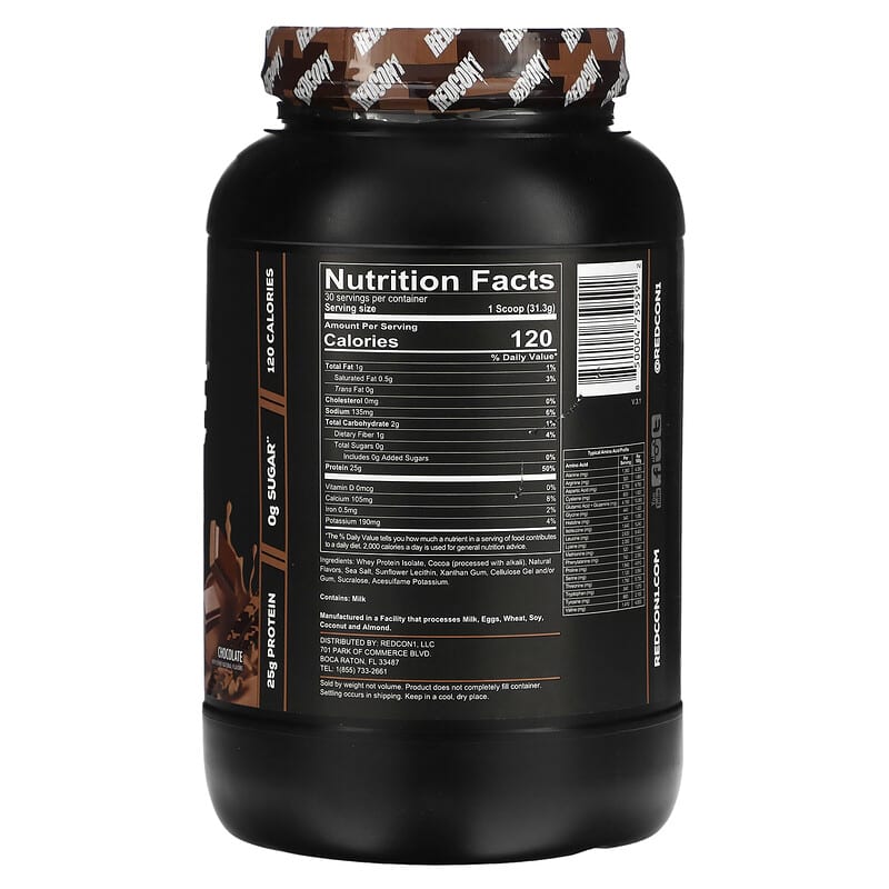 Bột protein Redcon1 Isotope vị sô cô la 939g 9 Bột protein Redcon1 Isotope vị sô cô la 939g 850004759592