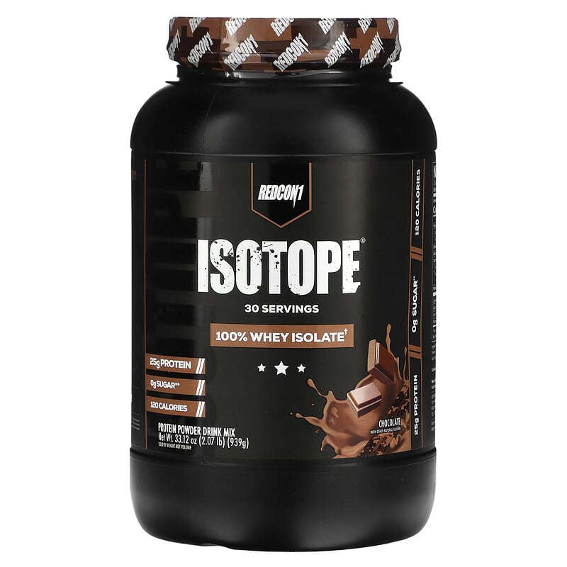 Redcon1, Isotope, Protein Powder Drink Mix, Chocolate, 2,07 lbs (939 g) 850004759592