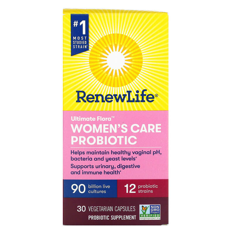 Probiotic Renew Life Ultimate Flora Women's Care 90 tỷ Vi Khuẩn Sống 30 viên nang chay 10 renew life ultimate flora women s care probiotic 90 billion live cultures 30 vegetarian capsules 103597 631257121004
