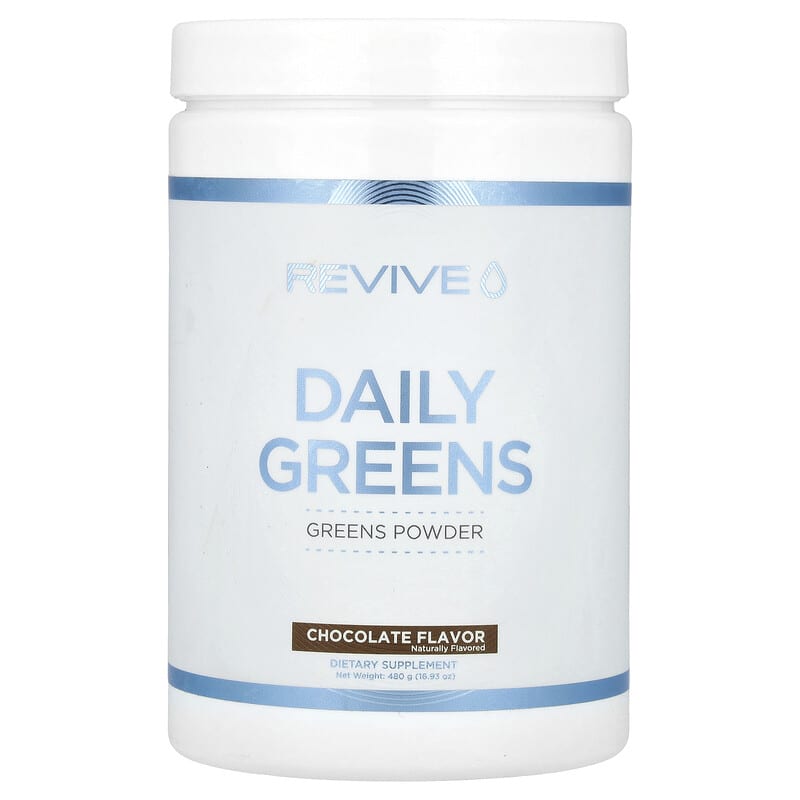 Revive, Daily Greens, Chocolate, 16,93 oz (480 g) 850030689122