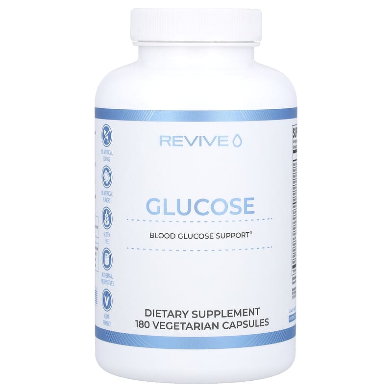 Viên uống Revive Glucose 180 viên chay 10 revive glucose 180 vegetarian capsules 137219 850030689108