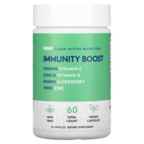 Thực phẩm bổ sung RSP Nutrition Immunity Boost Immune System Support + Vitamins & Antioxidants + Immune Cell Production 60 Veggie Capsules 850019469332