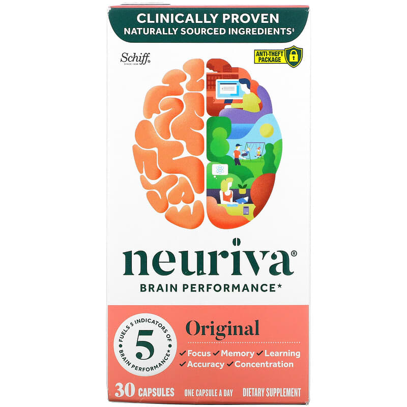 Schiff Neuriva Brain Performance Original 30 viên nang 10 schiff neuriva brain performance original 30 capsules 104678 647865995470