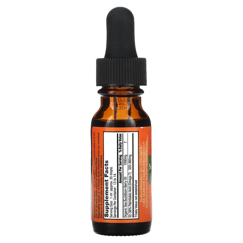 Thành phần vi chất của SeaBuckWonders Organic Himalayan Sea Buckthorn Berry Oil 0.45 fl oz (13.3 ml) 674756780082