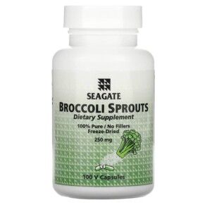 Thực phẩm bổ sung Seagate Broccoli Sprouts 250 mg 100 V Capsules 019277000354